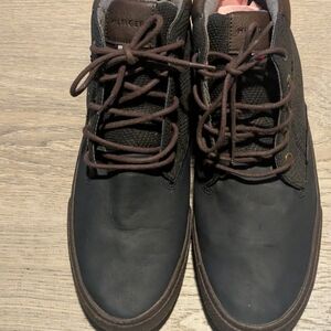 Men's Black and Brown Ankle Boots Tommy Hilfiger